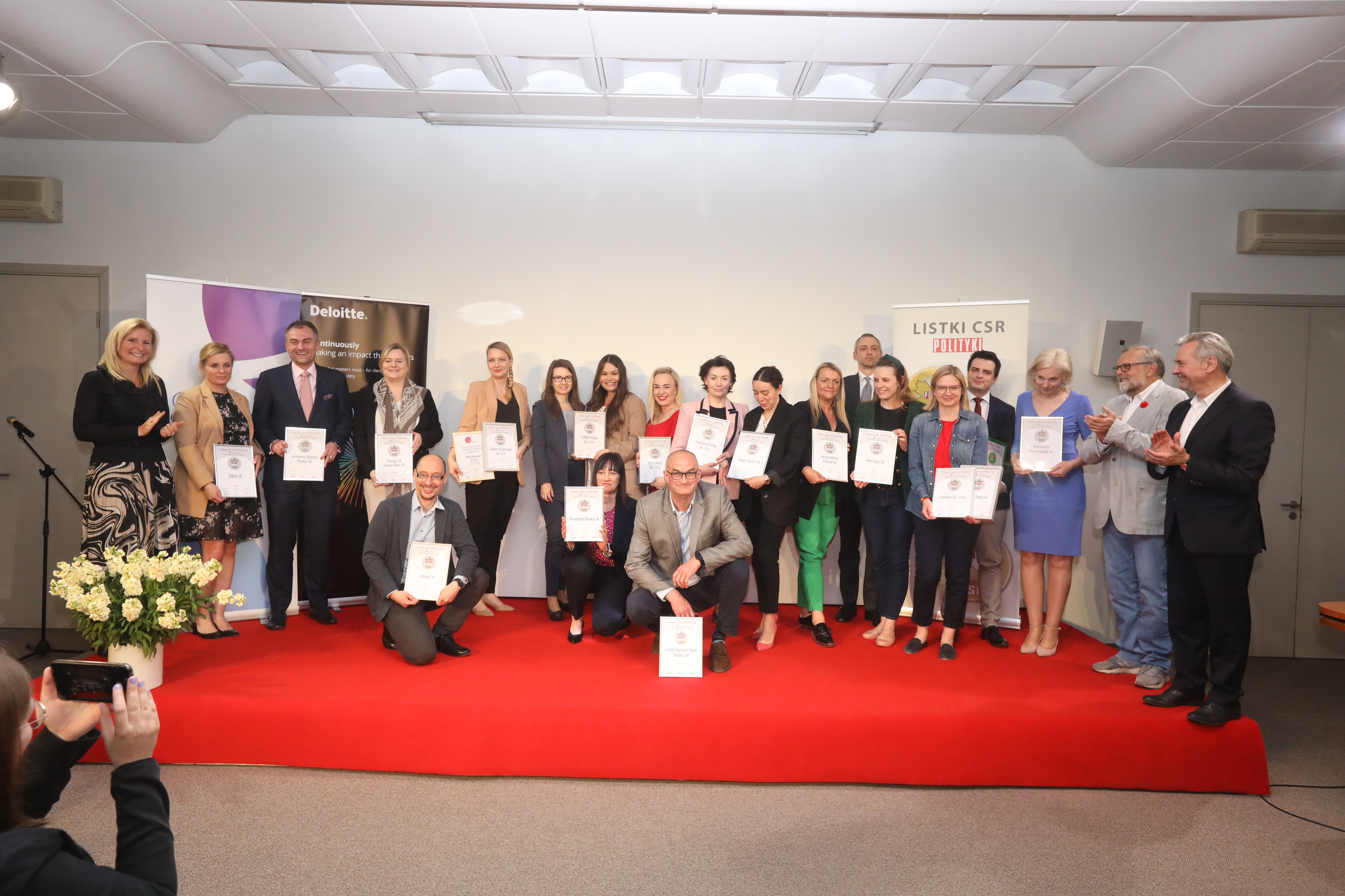 Wręczenie nagród Listki CSR. Zdjęcie zrobione przez redakcję POLITYKI.